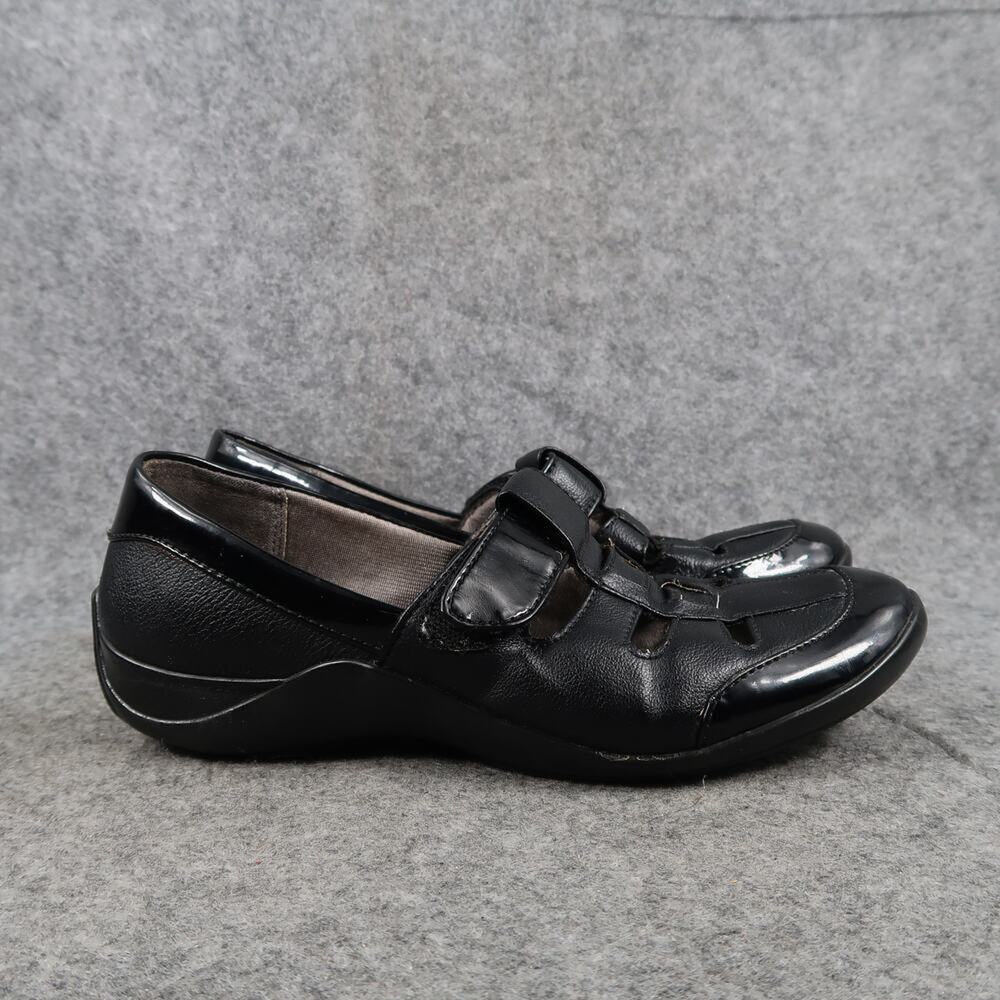 Life Stride Shoes Womens 6 Loafer Flats Slip On Adjustable Strap Black Comfort